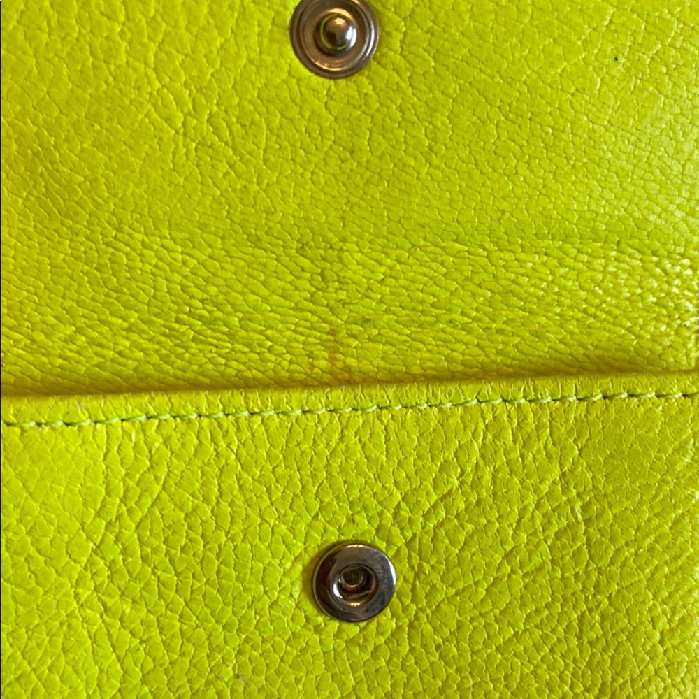 Jimmy Choo Yellow Wallet with Star Accents - Picture 9 of 12